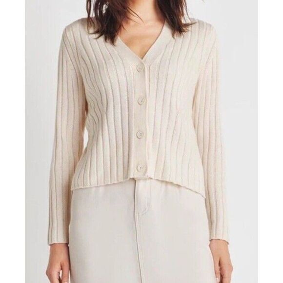 NWT Splendid Cream Moonstone Kritzia Cardigan Sweater new with tags large - Picture 1 of 15